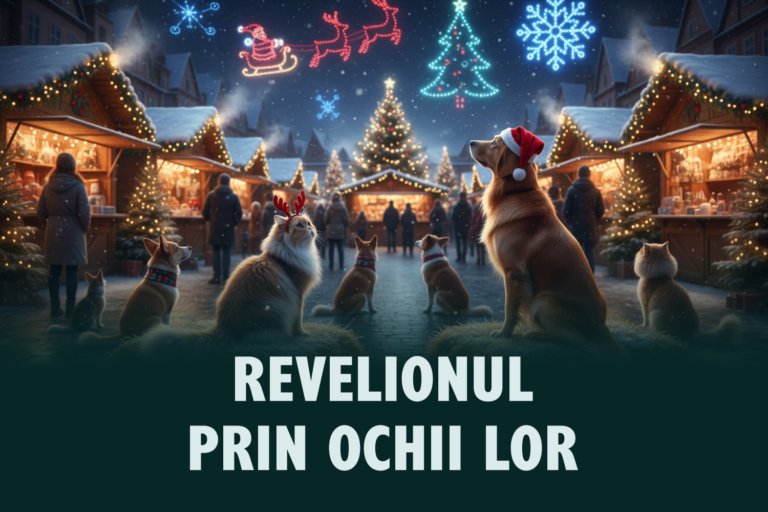 Revelionul prin ochii lor: cum ne ajutăm câinii și pisicile să rămână calmi când lumea face… BUM
